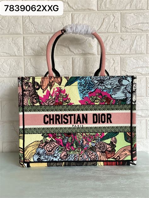 christian dior tote bag floral